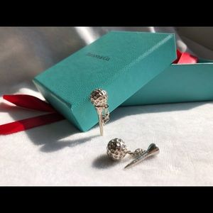 Tiffany & Co. Silver Golf Ball and Tee Cuff Links